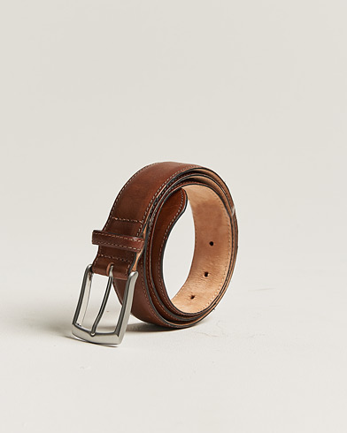 Herre | Pre-owned Tilbehør | Pre-owned | Loake 1880 Henry Leather Belt 3,3 cm Mahogany