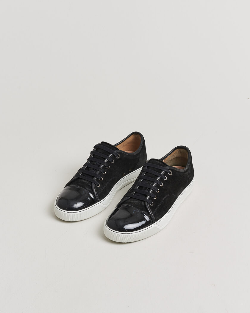 Pre-owned LanvinDBB1 Patent Cap Toe SneakerBlackUK9 - EU43 – Sort
