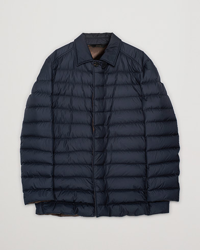 Herre | Pre-owned Jakker | Pre-owned | Brioni Quilted Down Coat Navy