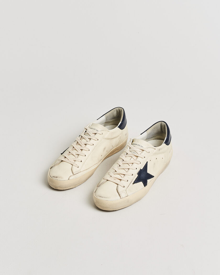 Pre-owned Golden Goose Super-Star Sneakers Beige/Midnight 41 – Hvid