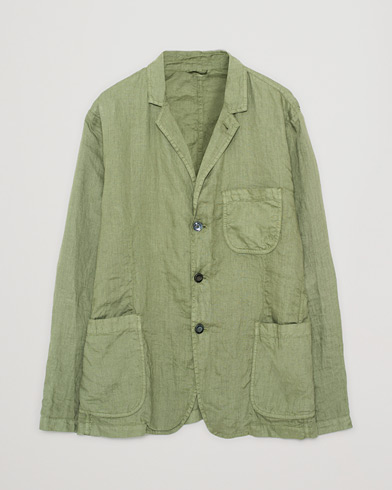 Aspesi Samuraki Linen Blazer Army Green