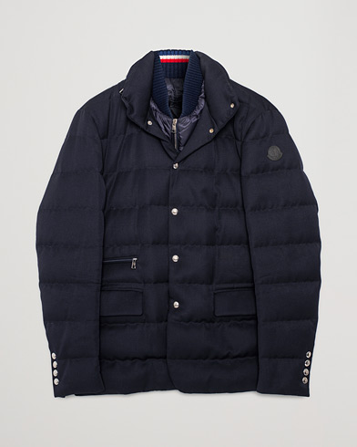 Herre | Pre-owned | Pre-owned | Moncler Bess Down Blazer Navy