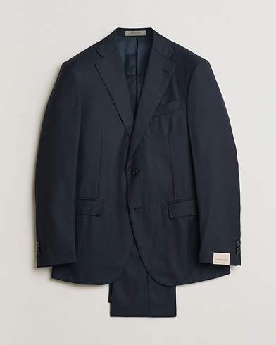 Pre-owned Corneliani Wool Suit Navy 50 – Blå