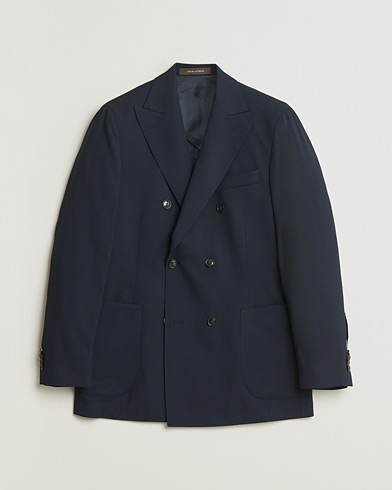 Pre-owned Oscar Jacobson Farris Patch Blazer Navy 48 – Blå
