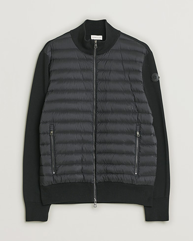 Moncler Hybrid Zip Cardigan Black