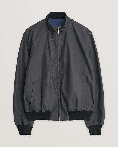Herre | Pre-owned | Ermenegildo Zegna Reversible Harrington Jacket Black/Blue L