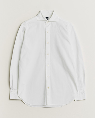  Finamore Napoli Gaeta Oxford Cut Away Shirt White S – Hvid