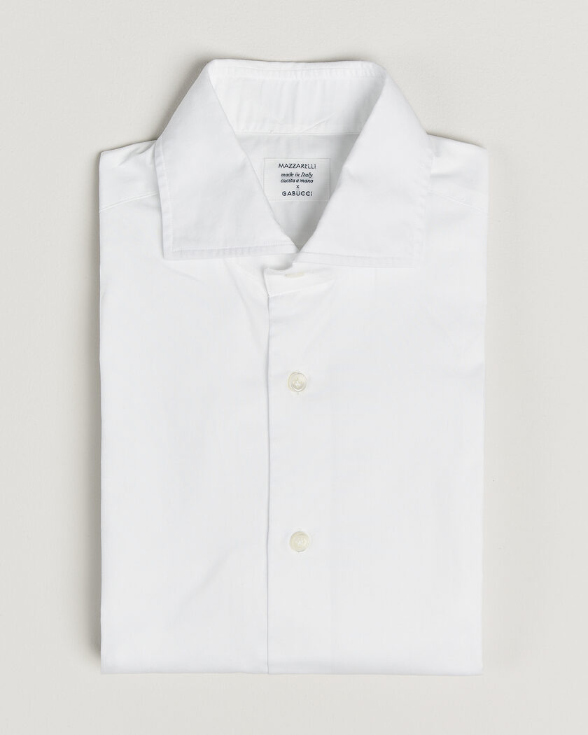 Pre-owned Mazzarelli Soft Cotton Shirt White 39 - M – Hvid