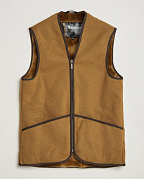 Warm Pile Waistcoat Zip-In Liner Brown