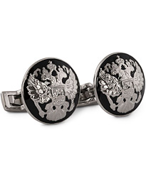  Cuff Links The Double Eagle Silver/Black