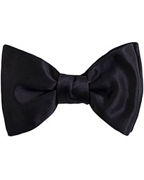  Bow Tie Satin Black