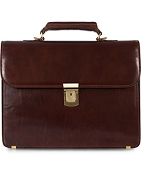  Small Briefcase Brown Leather