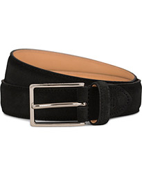  Suede Belt 3 cm Black