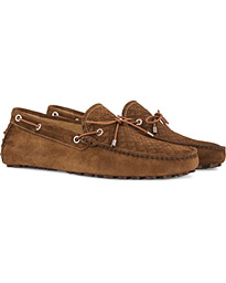  Weilon Car Shoe Tobacco Suede