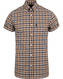  Emsworth Short Sleeve Check Shirt Vicuna