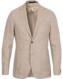  Einar Linen Patch Pocket Blazer Khaki