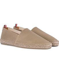  Pablo Perforated Nappa Leather Espadrilles Piedra