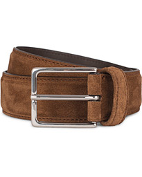  Plain 3,5 cm Belt Polo Suede Brown