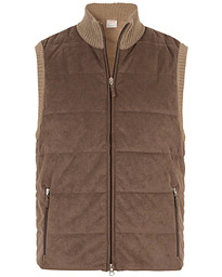  Wool/Suede Vest Brown