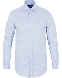  Tailored Fit Double Cuff Shirt Blue