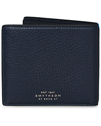  Burlington 6 Card Wallet Navy Deerskin