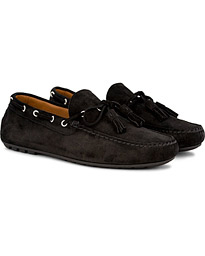  Harold Tassel Carshoe Black Suede