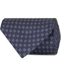  Medallion Silk 8,5 cm Tie Blue