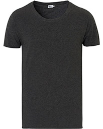  Melange Roll Edge Tee Dark Grey