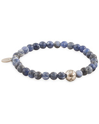  Earth Semi Precious Stone Bracelet Blue