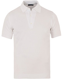  Adrian Slim Fit Sea Island Polo White