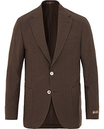  Frank Oxford Linen/Cotton Blazer Brown