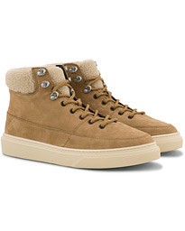  Shearling High Sneaker Beige