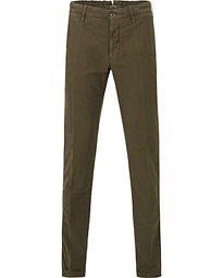  Slim Fit Garment Dyed Washed Slacks Green