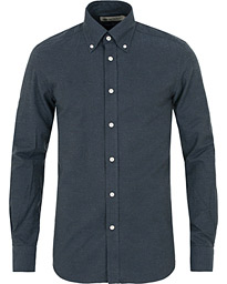  Bond Button Down Flannel Shirt Navy