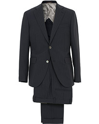  Ferry Wool Pinstripe Suit Navy