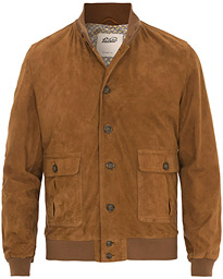  Valstarino Suede Jacket Light Brown