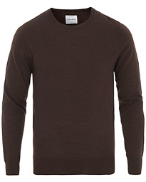  Lightweight Merino Crew Neck Ebony Brown