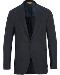  Kai Structured Blazer Dark Blue