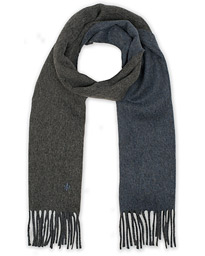  Wool Doublefaced Scarf Grey/Blue