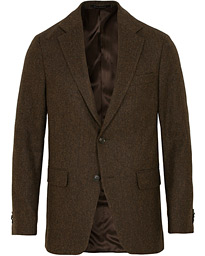  Ego Yorkshire Tweed by Moon Herringbone Blazer Brown