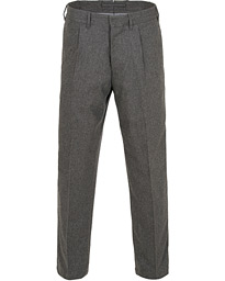  Tonga Stretch Flannel Pleated Trousers Medium Grey