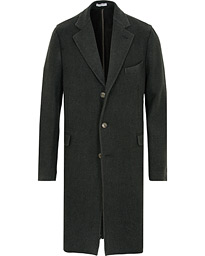  K Jacket Garment Dyed Wool Cashmere Coat Green