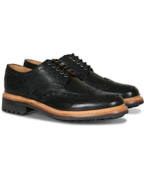  Archie Commando Derby Brogue Black Calf