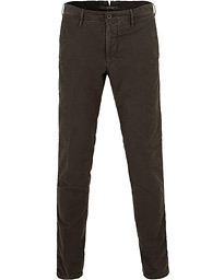  Slim Fit Garment Dyed Washed Slacks Dark Brown