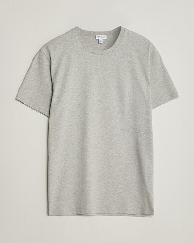Sunspel Riviera Midweight T-Shirt Grey Melange