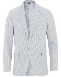  Seersucker Stripe Blazer Eggshell