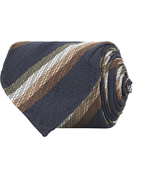  Hand Rolled Silk 8 cm Tie Navy