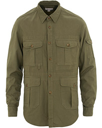  Wallace And Barnes Burma Cloth Fishing Shirt Jacket Frosty Olive