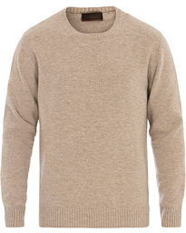  Virgin Wool Crew Neck Sweater Sand