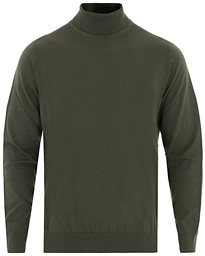  Cotton/Cashmere Turtleneck Sweater Dark Green